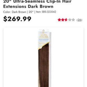 Barely X Tensions Ultra Clip In Hair Ext Brown
